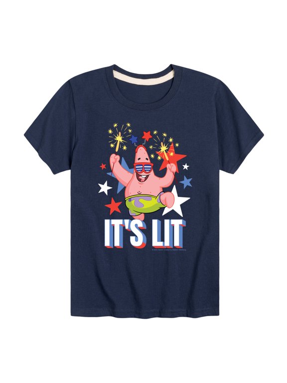 - Lit Fireworks Patrick Boys' Short Sleeve Graphic T-Shirt