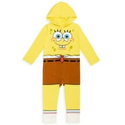 SpongeBob SquarePants Little Boys Zip Up Cosplay Costume Coverall Newborn to Big Kid