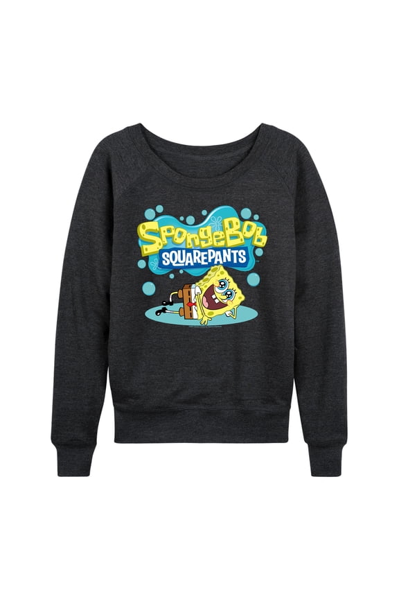 - Logo Stretch Pose - Women's Lightweight French Terry Long Sleeve Shirt