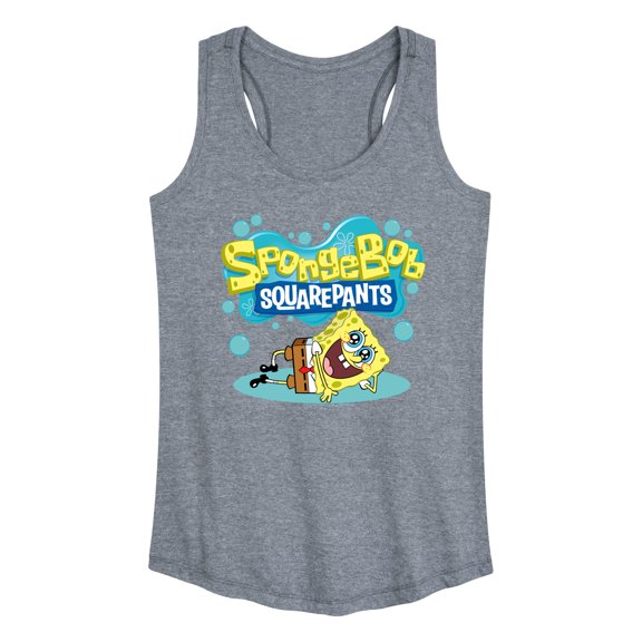 SpongeBob SquarePants - Logo Stretch Pose - Women's Racerback Tank Top