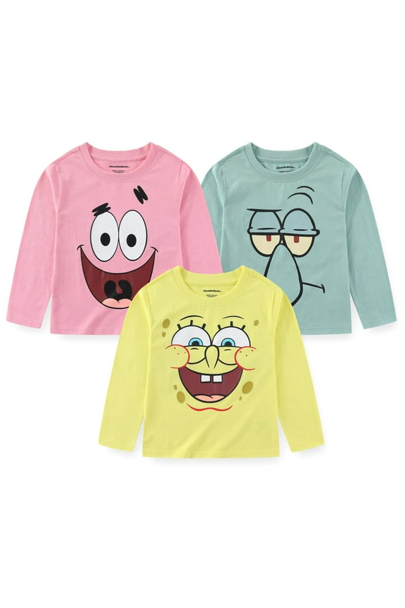 Long Sleeve Shirt (Boys), 3 Pack, Sizes 4-8