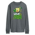 thumbnail image 1 of SpongeBob SquarePants - Luck Of The Square Pants - Men's Long Sleeve T-Shirt, 1 of 6
