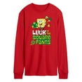 thumbnail image 1 of SpongeBob SquarePants - Luck Of The Square Pants - Men's Long Sleeve T-Shirt, 1 of 5