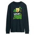 thumbnail image 1 of SpongeBob SquarePants - Luck Of The Square Pants - Men's Long Sleeve T-Shirt, 1 of 6