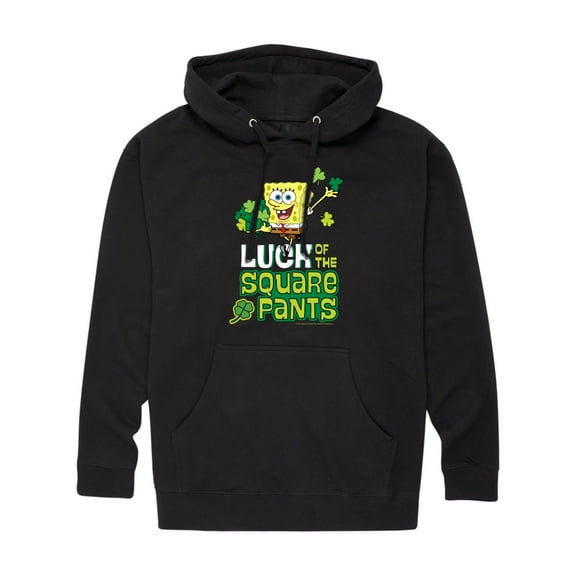 SpongeBob SquarePants - Luck Of The Square Pants - Men's Pullover Hooded Fleece Sweatshirt