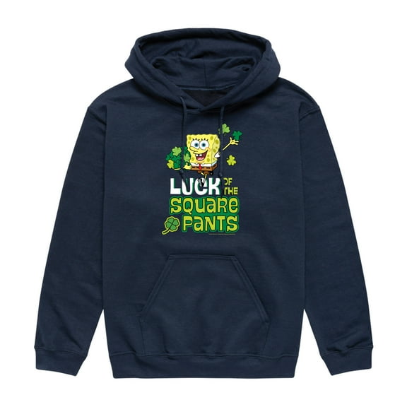 SpongeBob SquarePants - Luck Of The Square Pants - Men's Pullover Hooded Fleece Sweatshirt