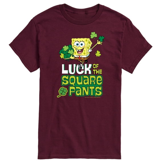 SpongeBob SquarePants - Luck Of The Square Pants St. Patricks Day - Men's Short Sleeve Graphic T-Shirt