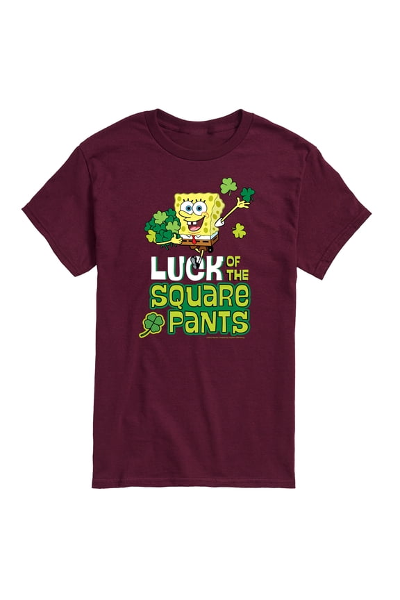 - Luck Of The Square Pants St. Patricks Day - Men's Short Sleeve Graphic T-Shirt