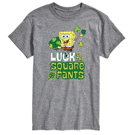 SpongeBob SquarePants - Luck Of The Square Pants St. Patricks Day - Men's Short Sleeve Graphic T-Shirt