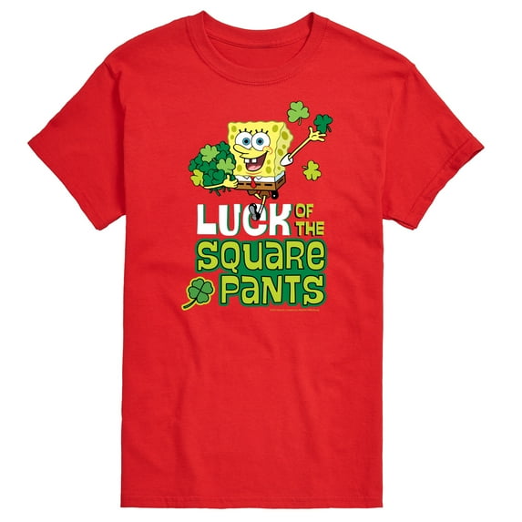 SpongeBob SquarePants - Luck Of The Square Pants St. Patricks Day - Men's Short Sleeve Graphic T-Shirt