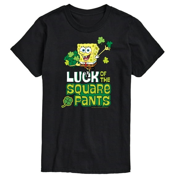 SpongeBob SquarePants - Luck Of The Square Pants St. Patricks Day - Men's Short Sleeve Graphic T-Shirt