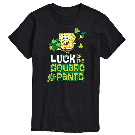 SpongeBob Squarepants - Luck Of The Square Pants St. Patricks Day Men's Short Sleeve Graphic T-Shirt