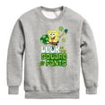 thumbnail image 1 of SpongeBob SquarePants - Luck Of The Square Pants - Toddler And Youth Crewneck Fleece Sweatshirt, 1 of 6
