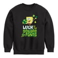 thumbnail image 1 of SpongeBob SquarePants - Luck Of The Square Pants - Toddler And Youth Crewneck Fleece Sweatshirt, 1 of 6