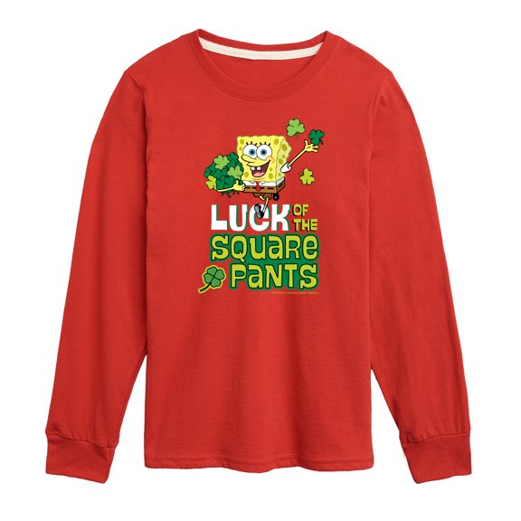 SpongeBob SquarePants - Luck Of The Square Pants - Toddler And Youth Long Sleeve Graphic T-Shirt