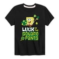 thumbnail image 1 of SpongeBob SquarePants - Luck Of The Square Pants - Toddler And Youth Short Sleeve Graphic T-Shirt, 1 of 6
