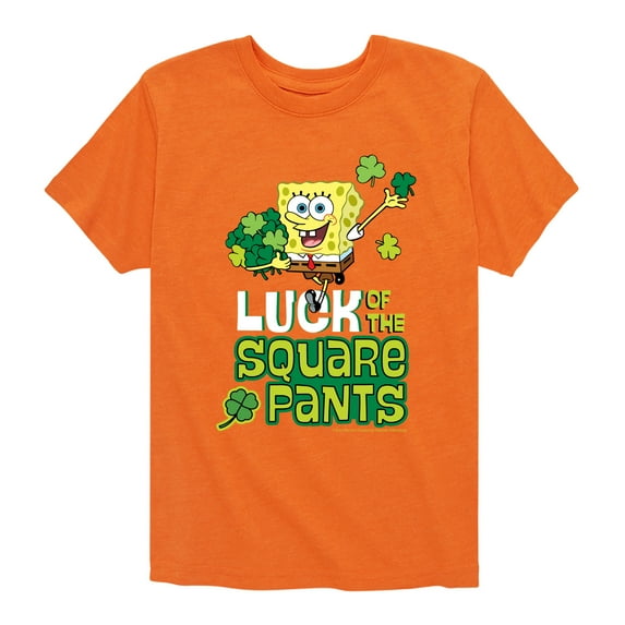 SpongeBob SquarePants - Luck Of The Square Pants - Toddler And Youth Short Sleeve Graphic T-Shirt