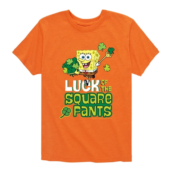 SpongeBob SquarePants - Luck Of The Square Pants - Toddler And Youth Short Sleeve Graphic T-Shirt