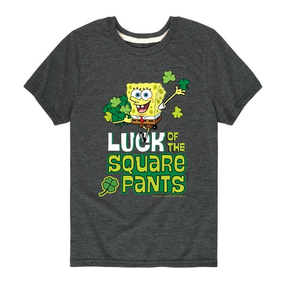 SpongeBob SquarePants - Luck Of The Square Pants - Toddler And Youth Short Sleeve Graphic T-Shirt