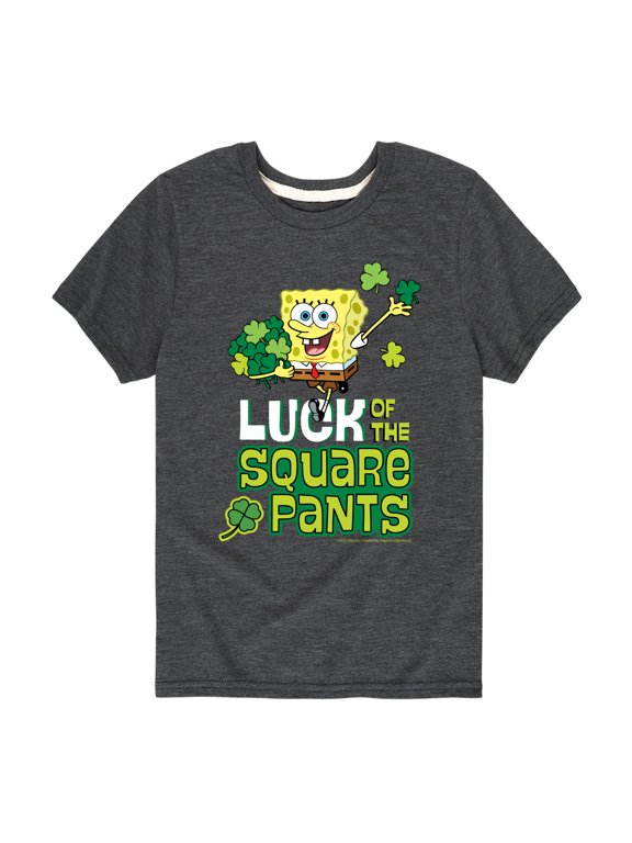 - Luck Of The Square Pants Boys' Short Sleeve Graphic T-Shirt