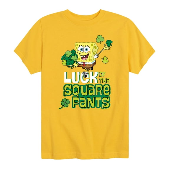 SpongeBob SquarePants - Luck Of The Square Pants - Toddler And Youth Short Sleeve Graphic T-Shirt