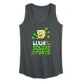 thumbnail image 1 of SpongeBob SquarePants - Luck Of The Square Pants - Women's Racerback Tank Top, 1 of 7