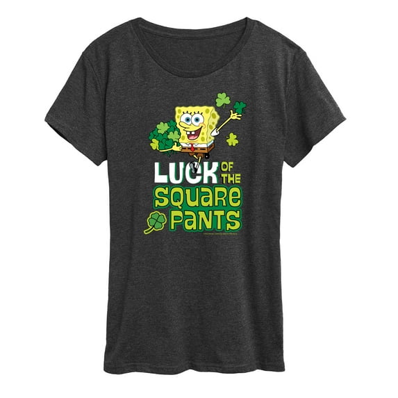 SpongeBob SquarePants - Luck Of The Square Pants - Women's Short Sleeve Graphic T-Shirt