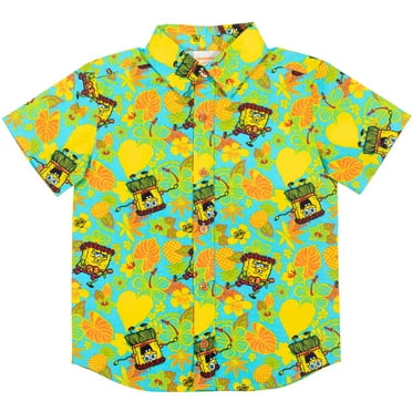 SpongeBob SquarePants Matching Family Hawaiian Button Down Shirt Toddler to Big Kid