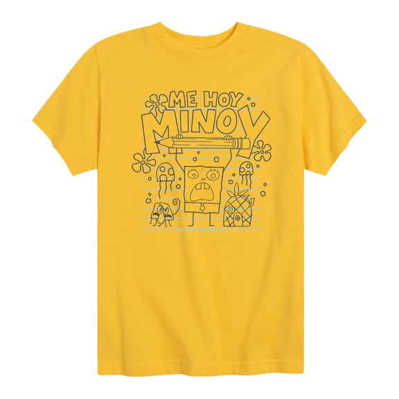 SpongeBob SquarePants - Me Hoy Minoy - Youth Boys Short Sleeve Graphic T-Shirt
