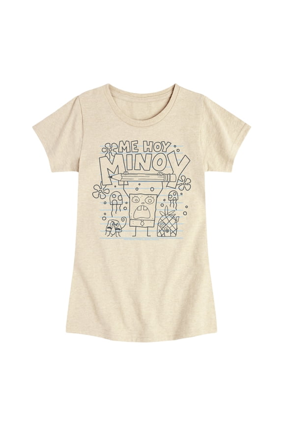 - Me Hoy Minoy - Youth Girls Fitted Short Sleeve T-Shirt