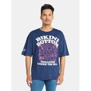 SpongeBob SquarePants Men's and Big Men's Bikini Bottom Graphic Tee, Sizes S-3XL