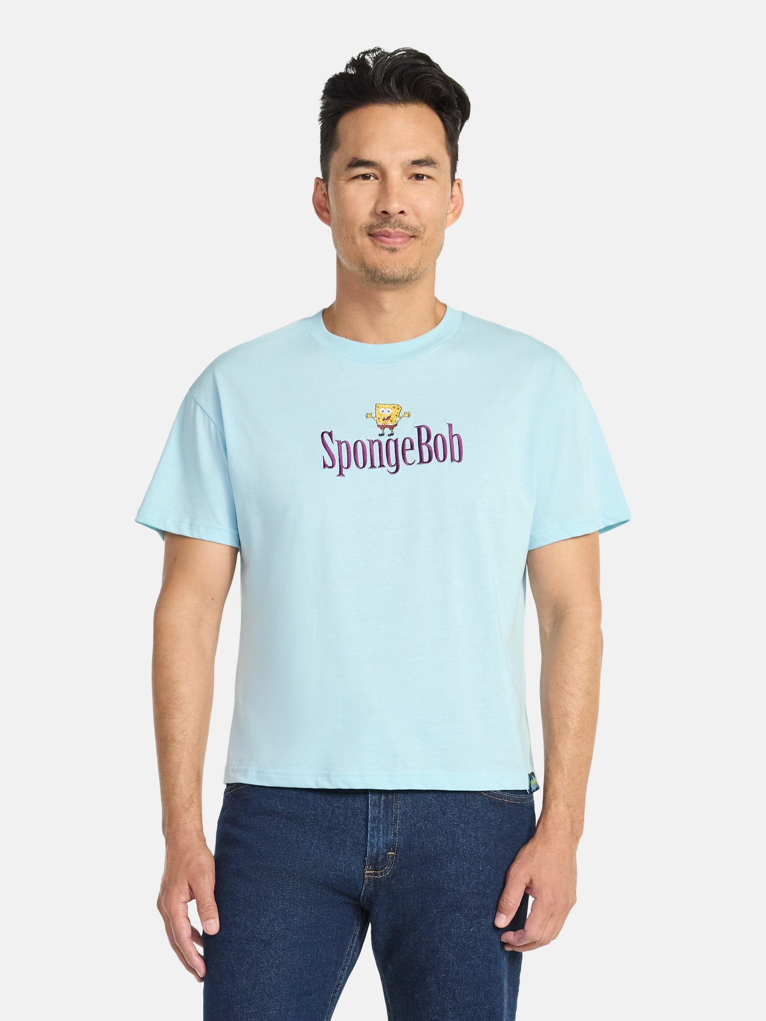 SpongeBob SquarePants Men's and Big Men's Graphic Tee with Short Sleeves, Sizes S-3XL