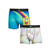 SpongeBob SquarePants Mens Boxer Briefs, 2-Pack, Sizes S-2XL