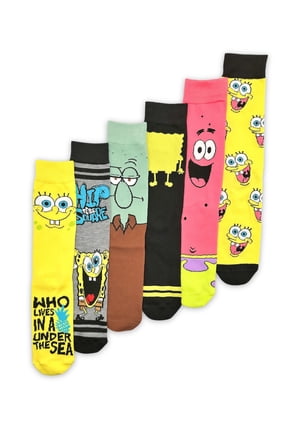 Men's Casual Crew Socks, 6-Pack, Size 8-12