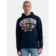 SpongeBob SquarePants Men’s Graphic Hoodie with Long Sleeves, Sizes S-3XL