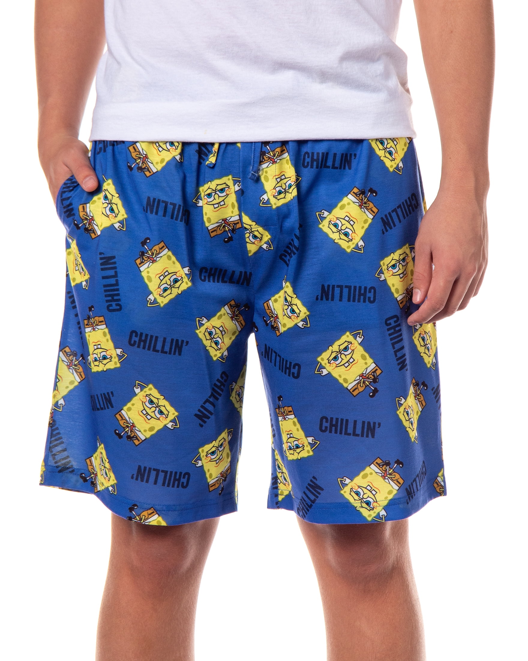 SpongeBob SquarePants Men's Pajamas Chillin' Lounge PJ Sleep Shorts ...