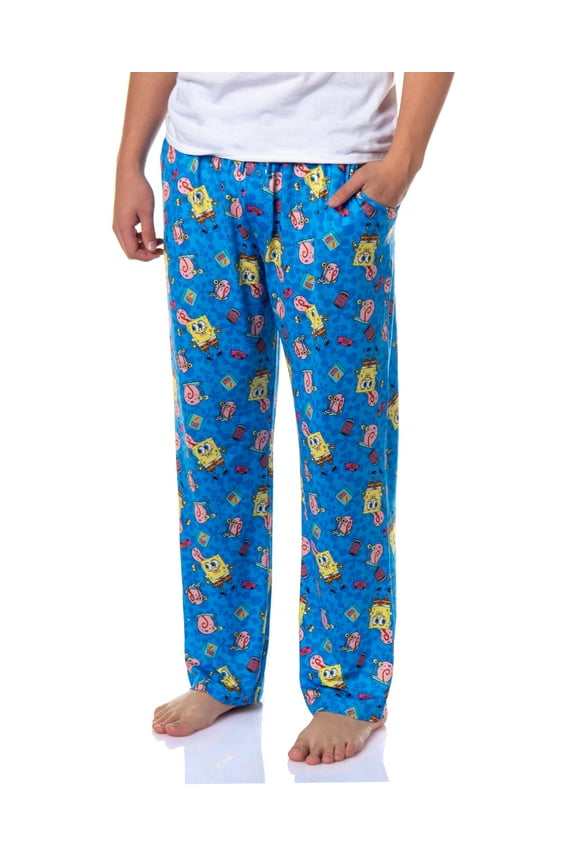 SpongeBob SquarePants Men's Pet Gary The Snail Lounge Sleep Pajama Pants