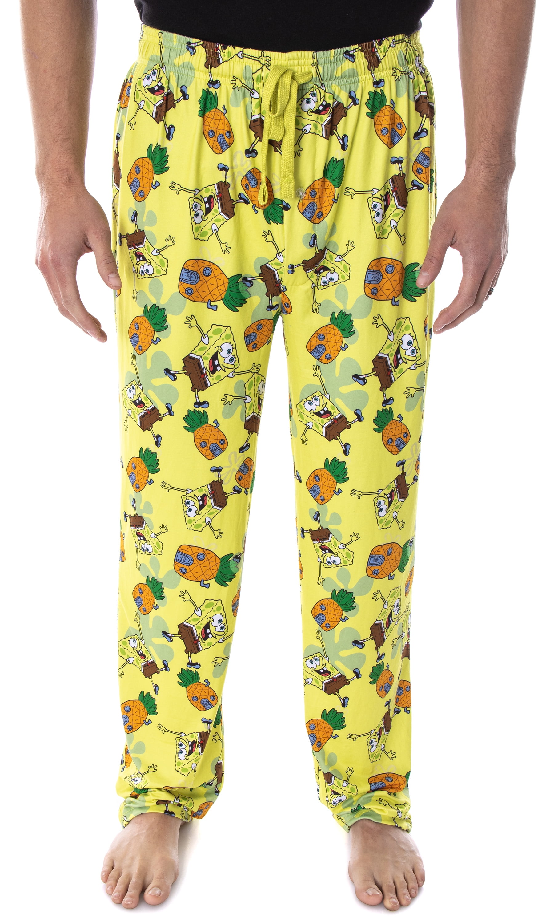 SpongeBob SquarePants Men's Pineapple House Adult Lounge Pajama Pants ...