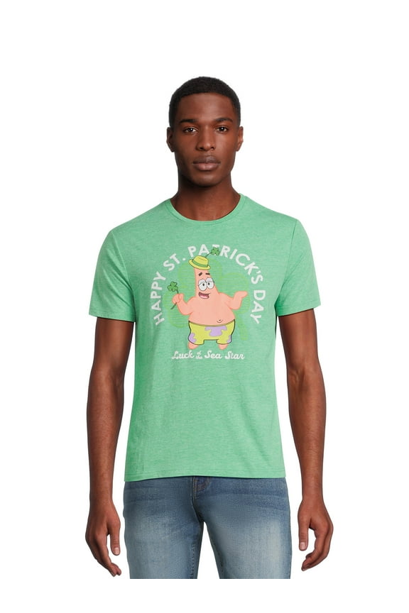 Men's Saint Patrick's Day Graphic Tee with Short Sleeves, Sizes S-3XL