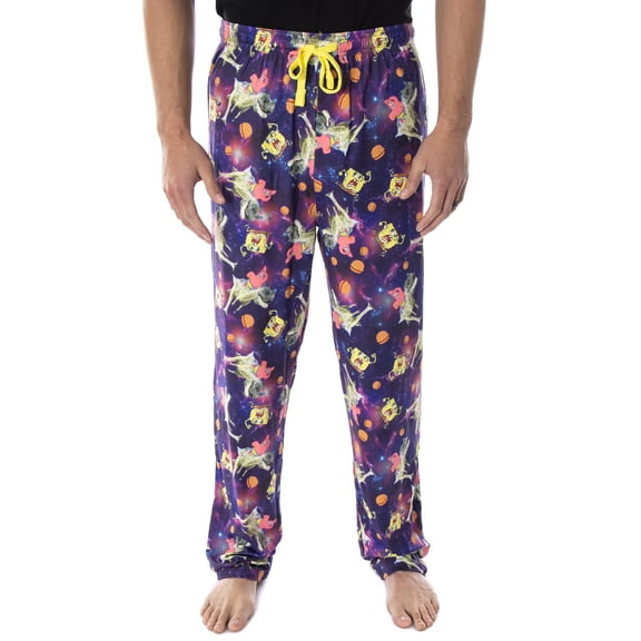 SpongeBob SquarePants Men's Space Chase Adult Lounge Sleep Pajama Pants