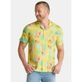 thumbnail image 1 of SpongeBob SquarePants Men's and Big Men's Graphic Button Up Shirt, Sizes S-3XL, 1 of 5