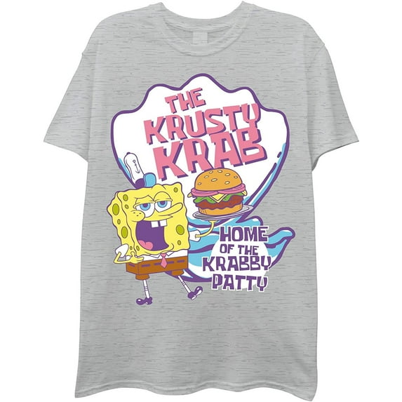 SpongeBob SquarePants Mens' Graphic Short Sleeve T-Shirt (XXX-Large, Krusty Krab)