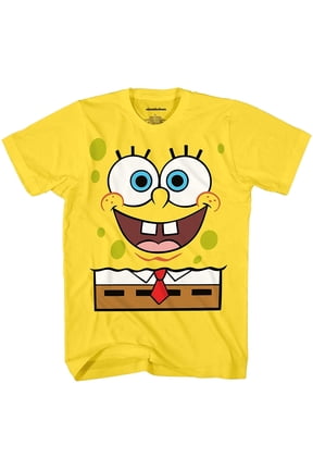 Mens Shirt, Graphic SpongeBob T-Shirt Yellow - L
