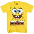 thumbnail image 1 of SpongeBob SquarePants Mens Shirt, Graphic SpongeBob T-Shirt Yellow - XL, 1 of 6