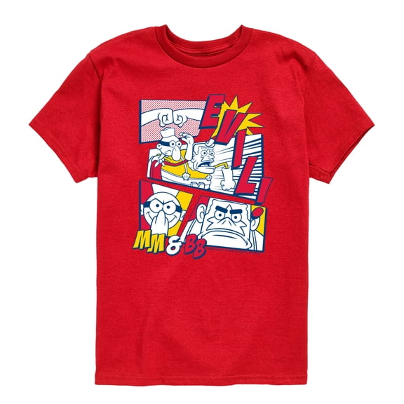 SpongeBob SquarePants - Mermaid Man And Barnacle Boy Comic Panels - Youth Boys Short Sleeve Graphic T-Shirt