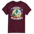 thumbnail image 1 of SpongeBob SquarePants - Merry Beachmas Patrick and Spongebob - Men's Short Sleeve Graphic T-Shirt, 1 of 6