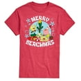 thumbnail image 1 of SpongeBob SquarePants - Merry Beachmas Patrick and Spongebob - Men's Short Sleeve Graphic T-Shirt, 1 of 6