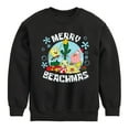 thumbnail image 1 of SpongeBob SquarePants - Merry Beachmas - Toddler And Youth Crewneck Fleece Sweatshirt, 1 of 6