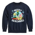 thumbnail image 1 of SpongeBob SquarePants - Merry Beachmas - Toddler And Youth Crewneck Fleece Sweatshirt, 1 of 6