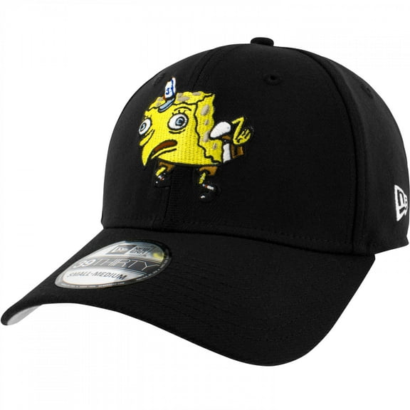 SpongeBob SquarePants Mocking Meme New Era 39Thirty Fitted Hat-Large/XLarge